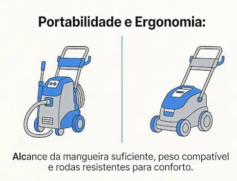 Perfil de Uso: Identificar sua necessidade é o primeiro passo. Modelos compactos atendem limpezas ocasionais, enquanto máquinas robustas suportam o regime contínuo de empresas e condomínios.